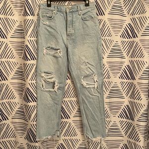 Free People Tapered Baggy Boyfriend Jeans
